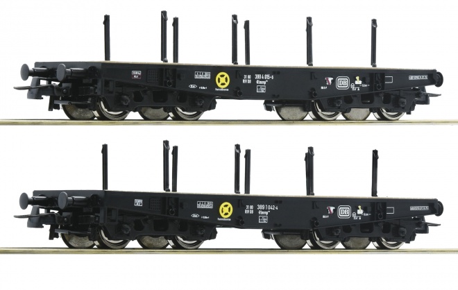 Set of 2 Heavy duty flat cars type Rlmmp<br /><a href='images/pictures/Roco/Roco-76080.jpg' target='_blank'>Full size image</a>